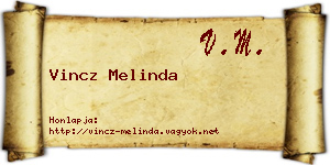 Vincz Melinda névjegykártya