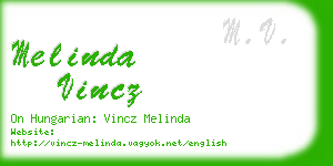 melinda vincz business card